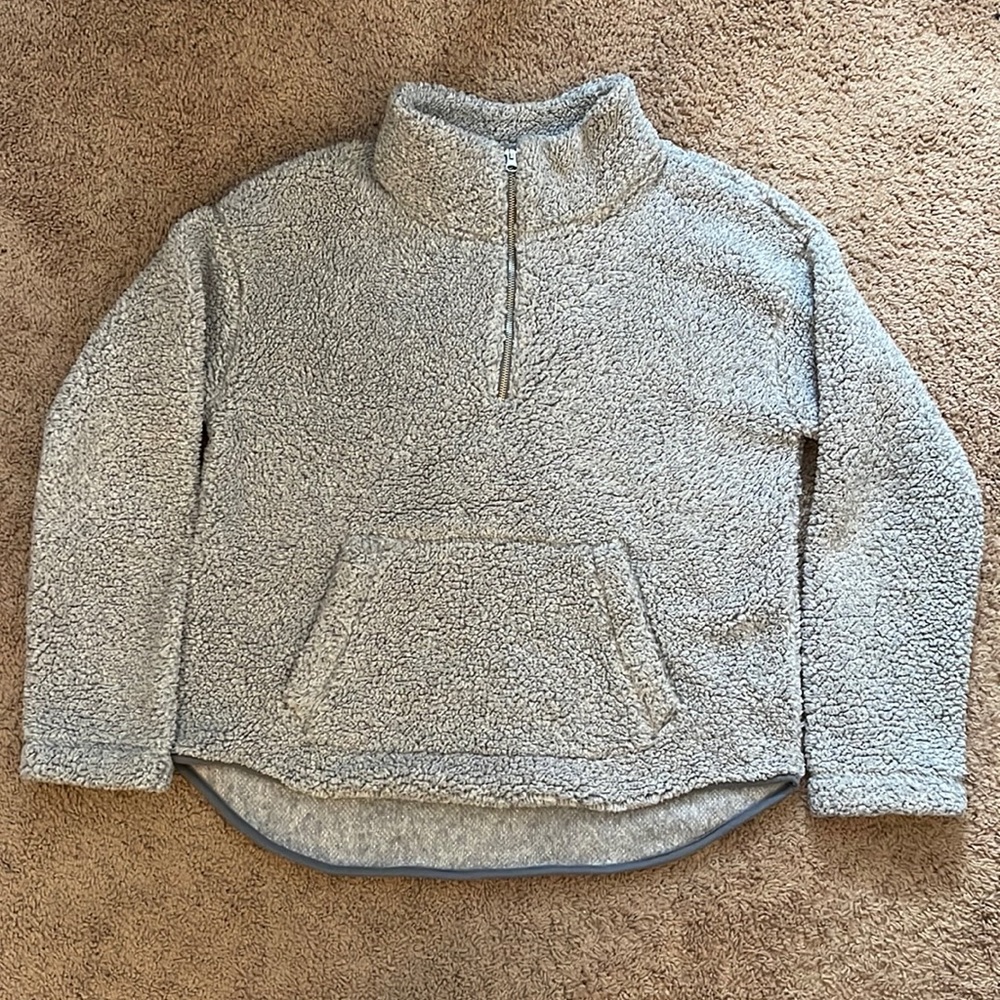 Old Navy - Large/Tall Cozy Sherpa Half-Zip Sweatshirt